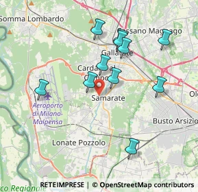Mappa Via Novara, 21017 Samarate VA, Italia (3.57364)