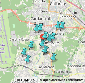 Mappa Via Novara, 21017 Samarate VA, Italia (1.30714)