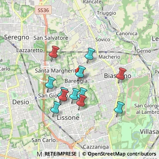 Mappa Via Galliano Giuseppe, 20851 Lissone MB, Italia (1.6575)
