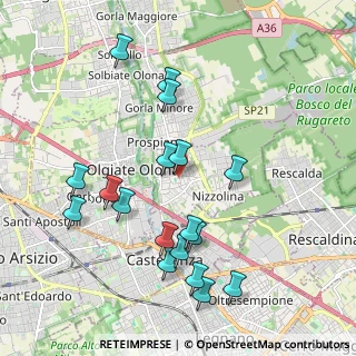 Mappa Piazza San Francesco d'Assisi, 21050 Marnate VA, Italia (2.06333)