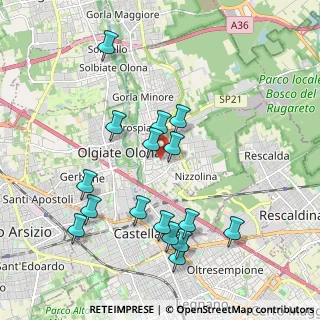 Mappa Piazza San Francesco d'Assisi, 21050 Marnate VA, Italia (2.00875)