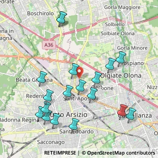 Mappa Via San Giorgio, 21057 Olgiate Olona VA, Italia (2.29889)