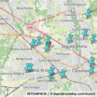 Mappa Via San Giorgio, 21057 Olgiate Olona VA, Italia (2.58467)