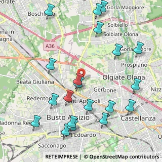 Mappa Via San Giorgio, 21057 Olgiate Olona VA, Italia (2.513)