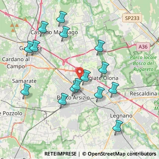 Mappa Via San Giorgio, 21057 Olgiate Olona VA, Italia (4.19733)