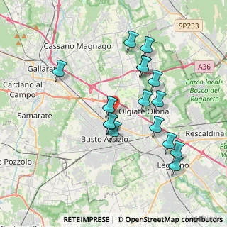 Mappa Via San Giorgio, 21057 Olgiate Olona VA, Italia (3.54063)
