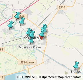 Mappa Via Orcalli, 30027 San Donà di Piave VE, Italia (3.37909)