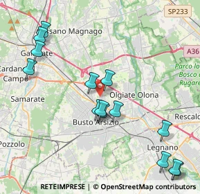 Mappa Via Ugo Mara, 21052 Busto Arsizio VA, Italia (4.58571)