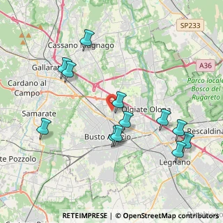 Mappa Via Ugo Mara, 21052 Busto Arsizio VA, Italia (4.13417)