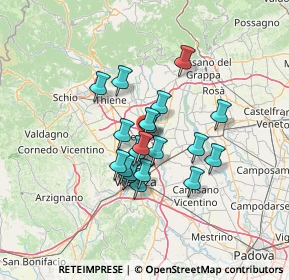Mappa Via Capitello, 36031 Dueville VI, Italia (9.787)