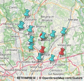 Mappa Via Trento e Trieste, 20853 Biassono MB, Italia (6.76538)