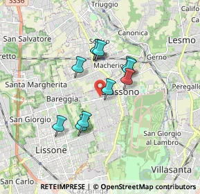 Mappa Via Trento e Trieste, 20853 Biassono MB, Italia (1.32727)