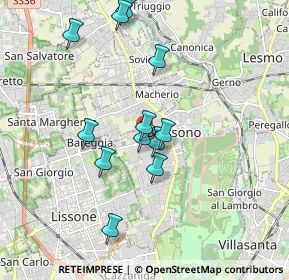 Mappa Via Trento e Trieste, 20853 Biassono MB, Italia (1.65917)