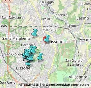 Mappa Via Trento e Trieste, 20853 Biassono MB, Italia (1.87077)