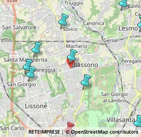 Mappa Via Trento e Trieste, 20853 Biassono MB, Italia (2.96182)