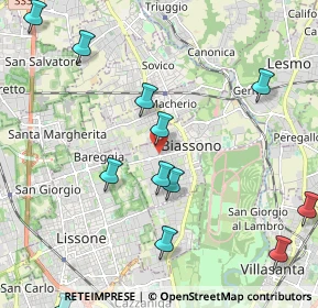 Mappa Via Trento e Trieste, 20853 Biassono MB, Italia (2.65846)