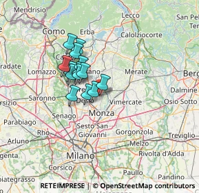 Mappa Via Trento e Trieste, 20853 Biassono MB, Italia (9.19929)