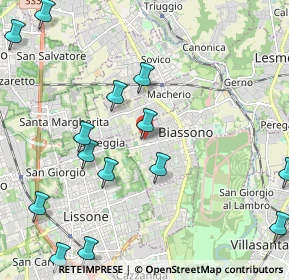 Mappa Via Felice Cavallotti, 20853 Biassono MB, Italia (2.69)