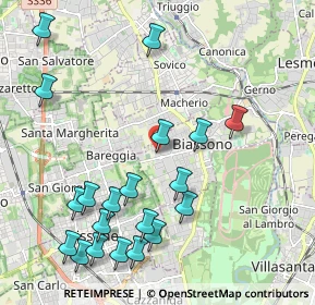 Mappa Via Felice Cavallotti, 20853 Biassono MB, Italia (2.398)