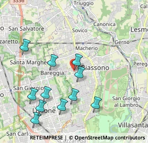 Mappa Via Felice Cavallotti, 20853 Biassono MB, Italia (2.09909)