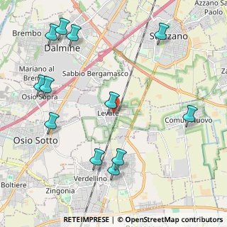 Mappa 24040 Levate BG, Italia (2.60417)