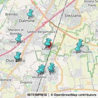 Mappa 24040 Levate BG, Italia (2.23917)