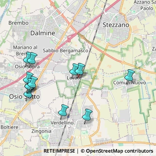 Mappa 24040 Levate BG, Italia (2.36917)