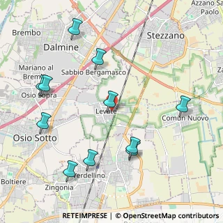 Mappa 24040 Levate BG, Italia (2.34273)