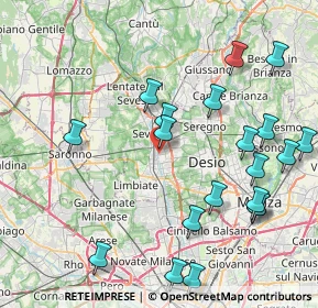 Mappa Via Luigi Cerati, 20031 Cesano Maderno MB, Italia (9.453)