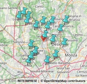Mappa Via Luigi Cerati, 20031 Cesano Maderno MB, Italia (7.053)