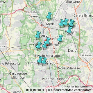 Mappa Via Luigi Cerati, 20031 Cesano Maderno MB, Italia (3.34769)