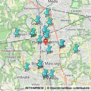 Mappa Via Luigi Cerati, 20031 Cesano Maderno MB, Italia (1.9535)