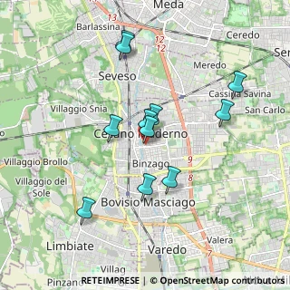 Mappa Via Luigi Cerati, 20031 Cesano Maderno MB, Italia (1.67455)