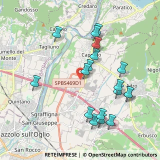 Mappa Via Colombara Bosco, 25031 Capriolo BS, Italia (2.11889)