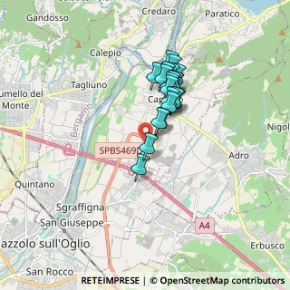 Mappa Via Colombara del Bosco, 25031 Capriolo BS, Italia (1.3155)