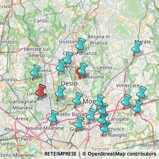 Mappa Via San Giorgio, 20851 Lissone MB, Italia (9.2065)