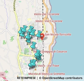 Mappa Via San Nicola, 66054 Vasto CH, Italia (0.95933)