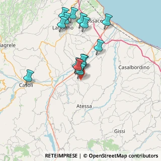 Mappa Via Colle Sant'Angelo, 66041 Atessa CH, Italia (8.12143)
