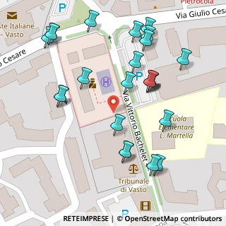 Mappa Via Vittorio Bachelet, 66054 Vasto CH, Italia (0.07542)