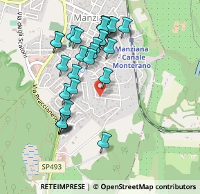 Mappa Via Bracciano, 00066 Manziana RM, Italia (0.5)