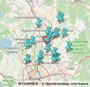 Mappa Via Maleranca, 00060 Capena RM, Italia (12.545)