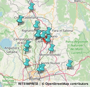Mappa Via Maleranca, 00060 Capena RM, Italia (14.55647)