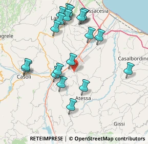 Mappa Via del Tratturo, 66041 Atessa CH, Italia (8.76)