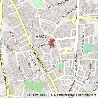Mappa Via Giulio Cesare, 32, 66054 Vasto, Chieti (Abruzzo)