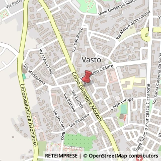 Mappa Corso Mazzini, 250, 66054 Vasto, Chieti (Abruzzo)
