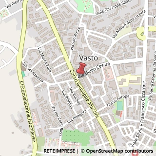 Mappa Via Giulio Cesare, 2A, 66054 Vasto, Chieti (Abruzzo)