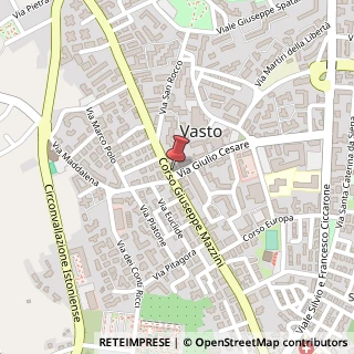 Mappa Via Giulio Cesare, 1, 66054 Vasto, Chieti (Abruzzo)