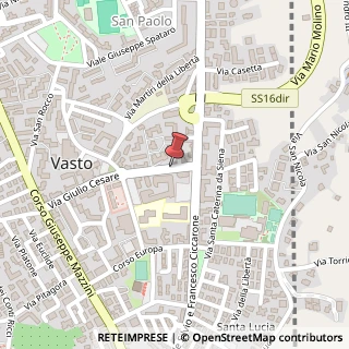 Mappa Via Giulio Cesare, 57, 66054 Vasto, Chieti (Abruzzo)