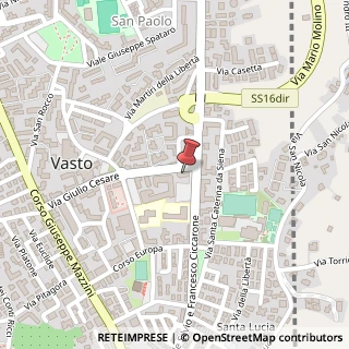 Mappa Via Giulio Cesare, 98, 66054 Vasto, Chieti (Abruzzo)