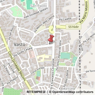 Mappa Via Giulio Cesare, 71, 66054 Vasto, Chieti (Abruzzo)